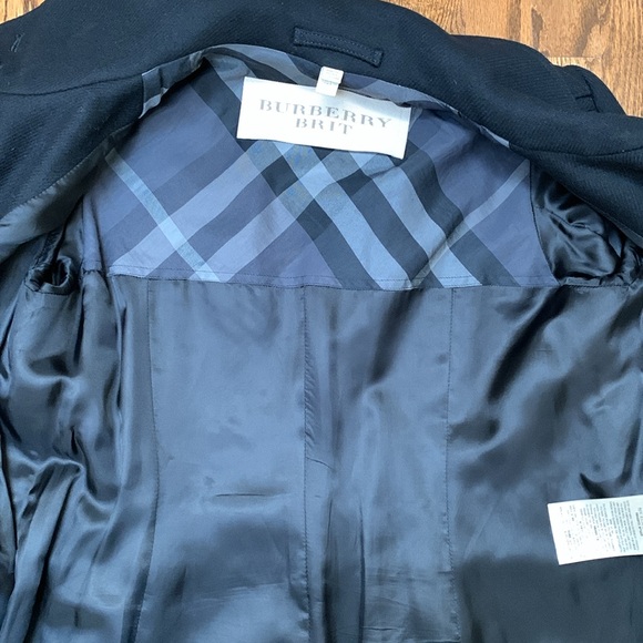 🇬🇧BURBERRY BRIT wool/cashmere blend winter trench coat - Picture 16 of 16